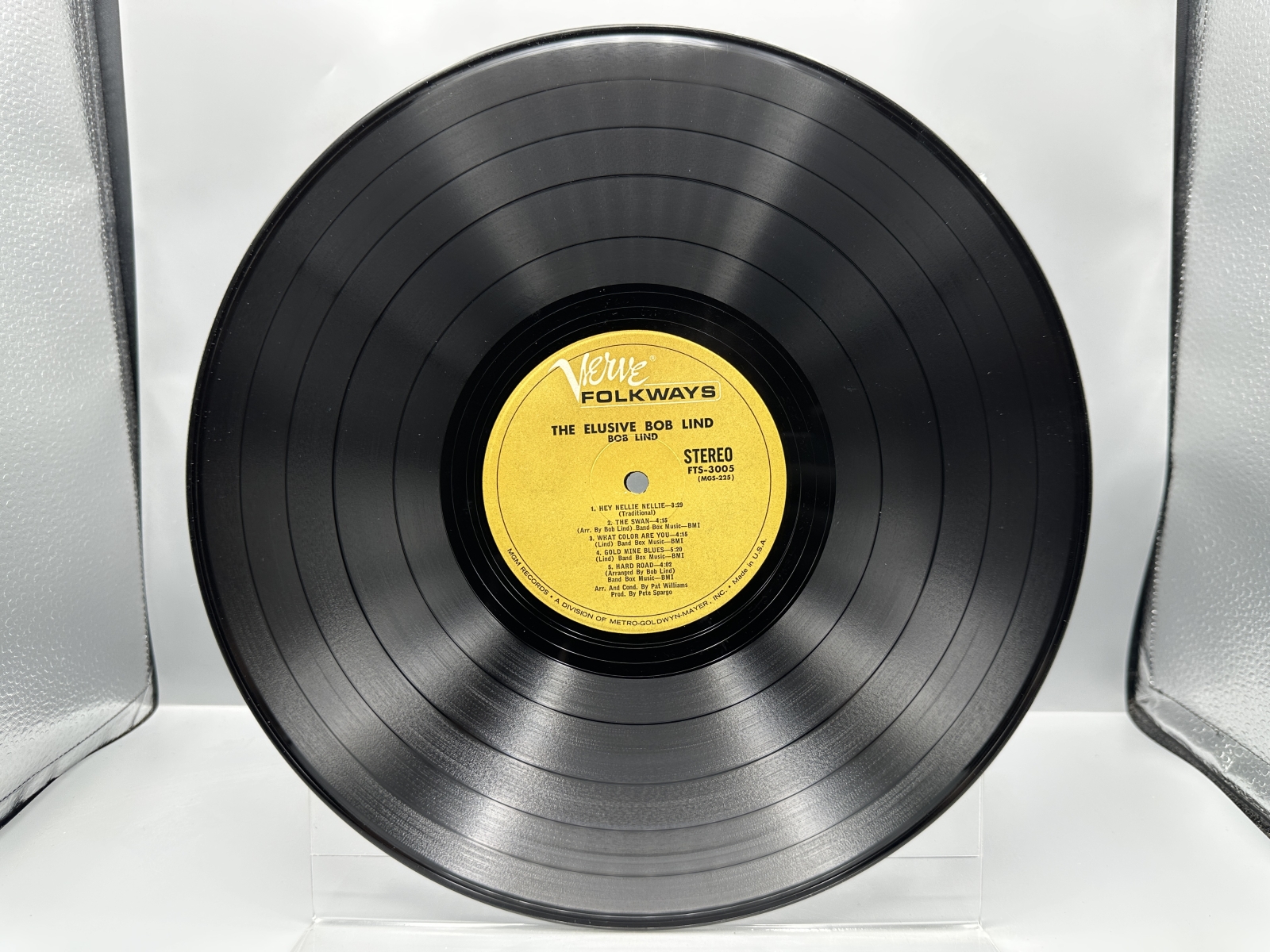 Bob Lind: The Elusive Bob Lind (1966), promo hole in cover, in original shrinkwrap