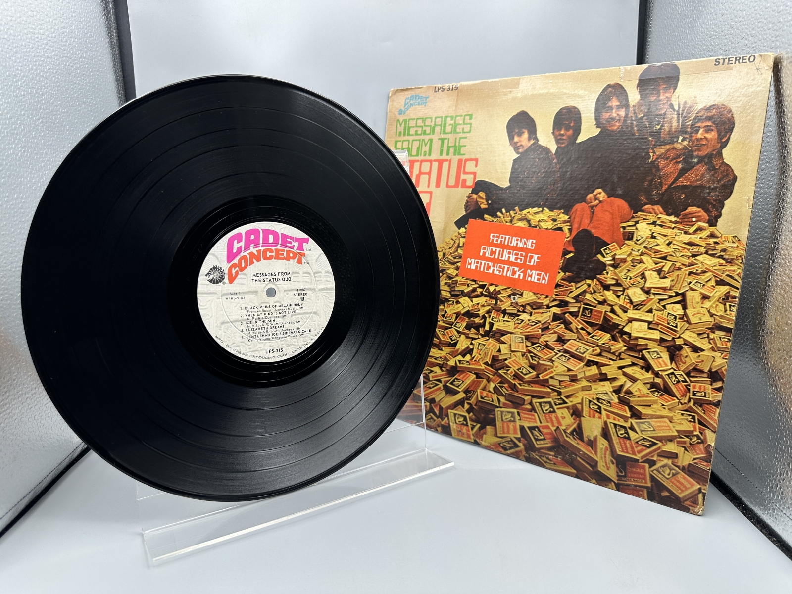 The Status Quo: Messages From the Status Quo (1968), small promo hole in cover, taped top-seam