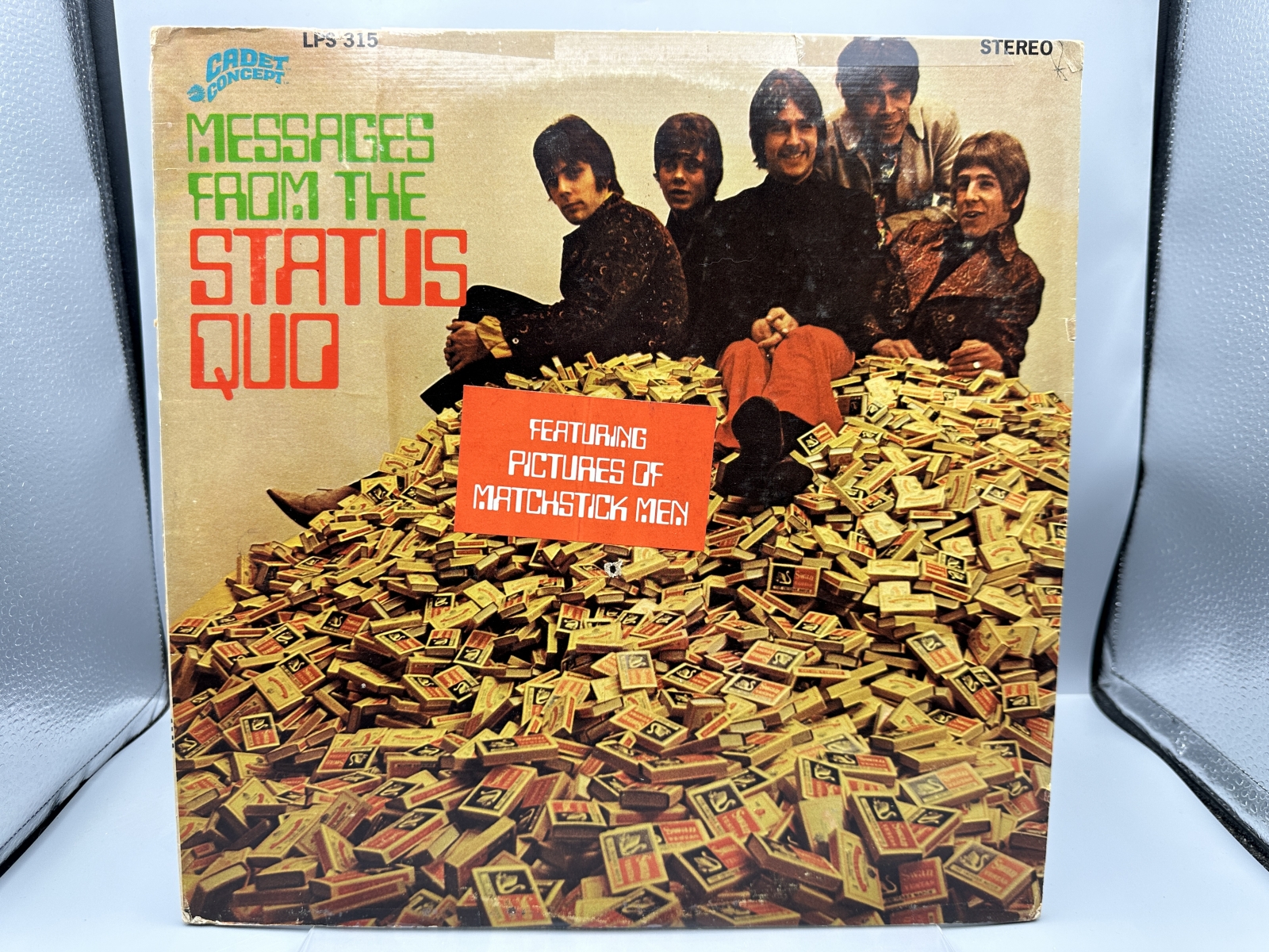 The Status Quo: Messages From the Status Quo (1968), small promo hole in cover, taped top-seam