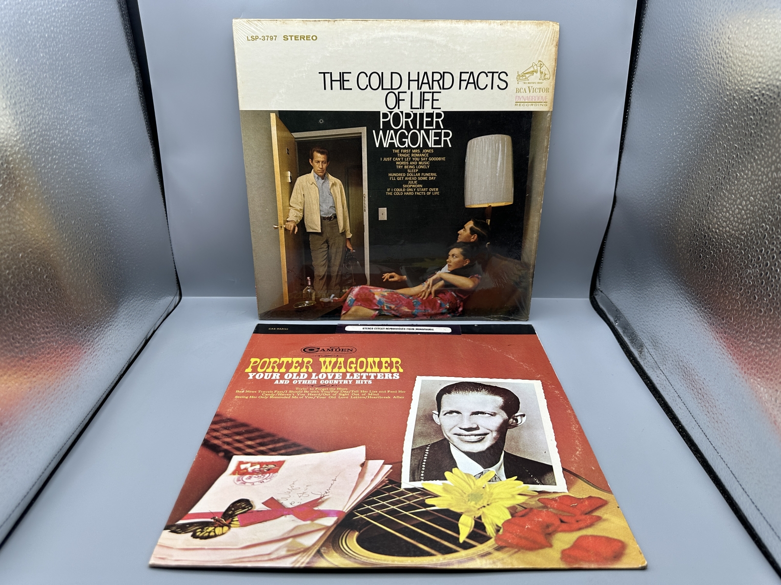 Porter Wagoner (2 LP Lot): The Cold Hard Facts Of Life (1967); and Your Old Love Letters And Other Country Hits (1966)