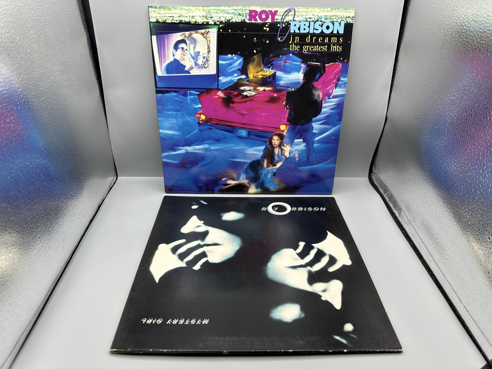 Roy Orbison (2 LP Lot): In Dreams - The Greatest Hits (1987), 2 LPs; and Mystery Girl (1989)