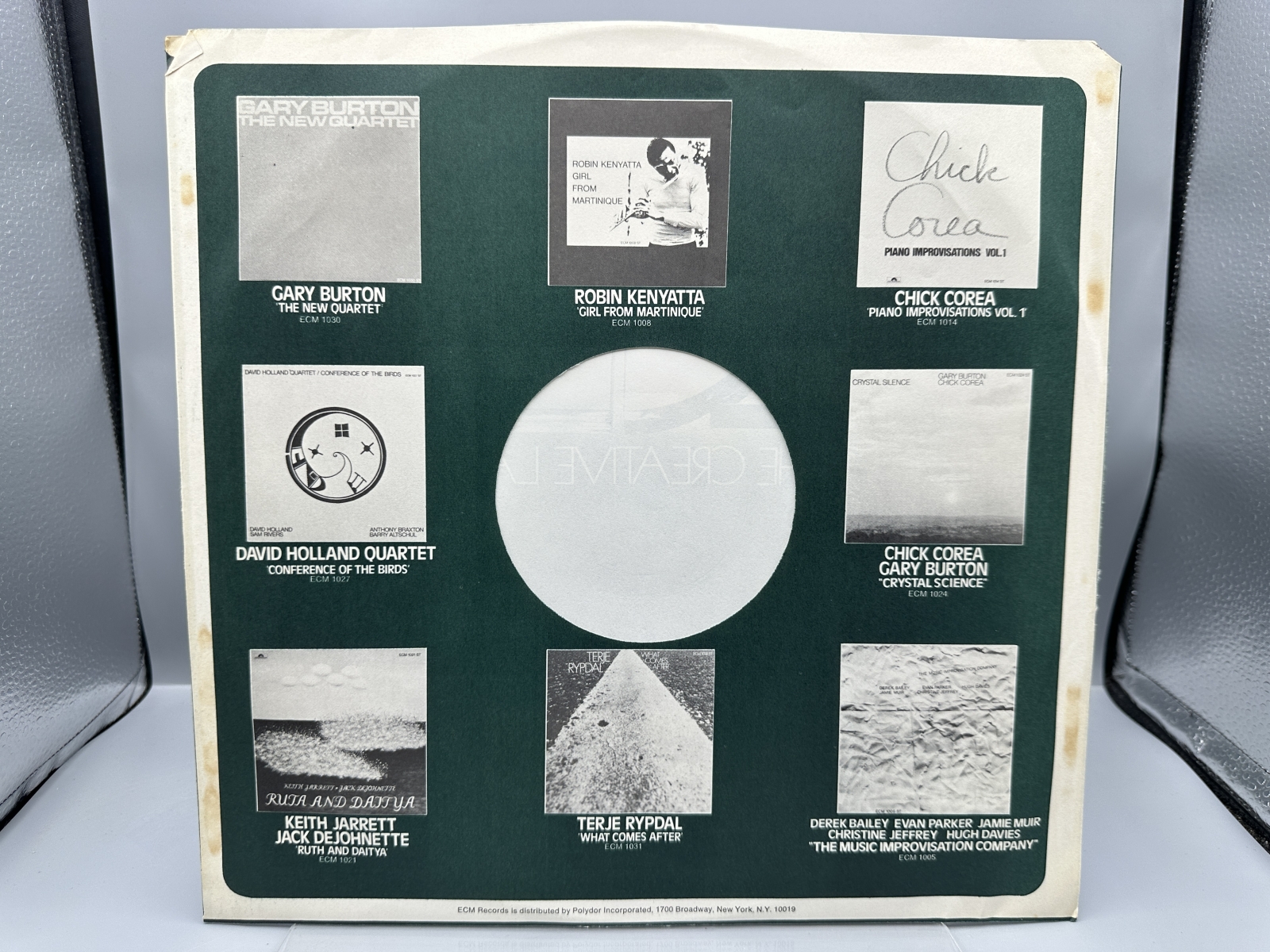 Jan Garbarek (2 LP Lot): Jan Garbarek - Bobo Stenson Quartet: Witchi-Tai-To (1974), promo-cut cover corner; and Jan Garbarek Group: Photo Wi