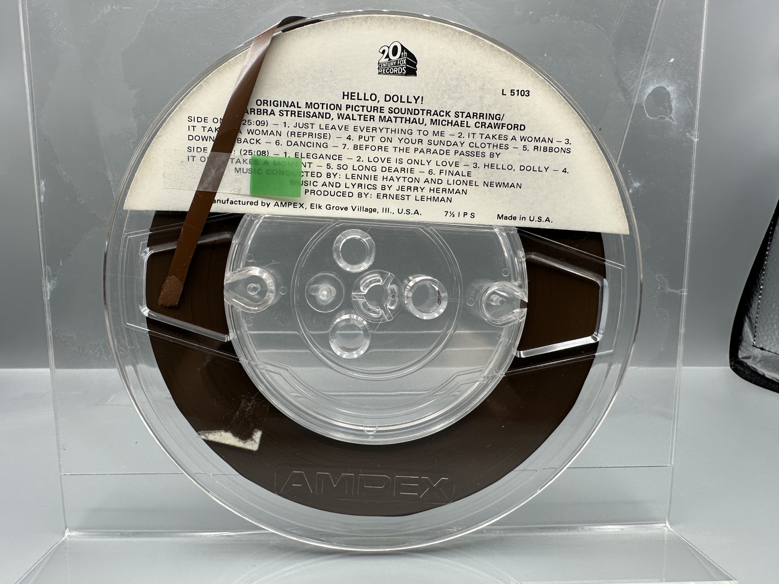 4-Track Stereo Reel-To-Reel Tape - Hello, Dolly! Original Motion Picture Soundtrack (1969), 7 1/2 IPS, 20th Century Fox Records L 5103