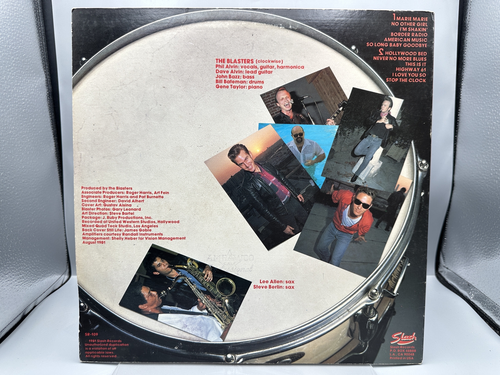 The Blasters: Self-titled (1981), cover shows minor wear