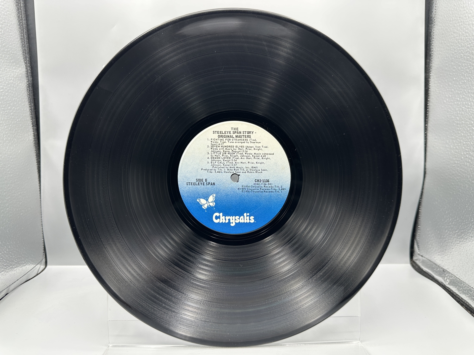Steeleye Span (2 LP Lot): The Steeleye Span Story - Original Masters (1977), 2 LPs, gatefold, promo stamp on cover; and Portfolio (1988), 2 