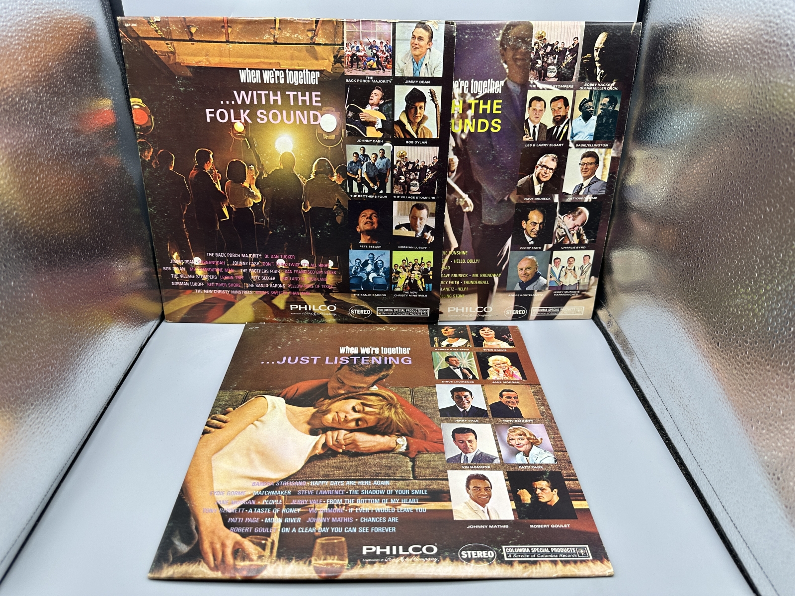 When We're Together (3 LP Lot): With The Folk Sound (1965), Limited Edition (Bob Dylan & Johnny Cash); With The Swinging Sounds (1966) (Duke