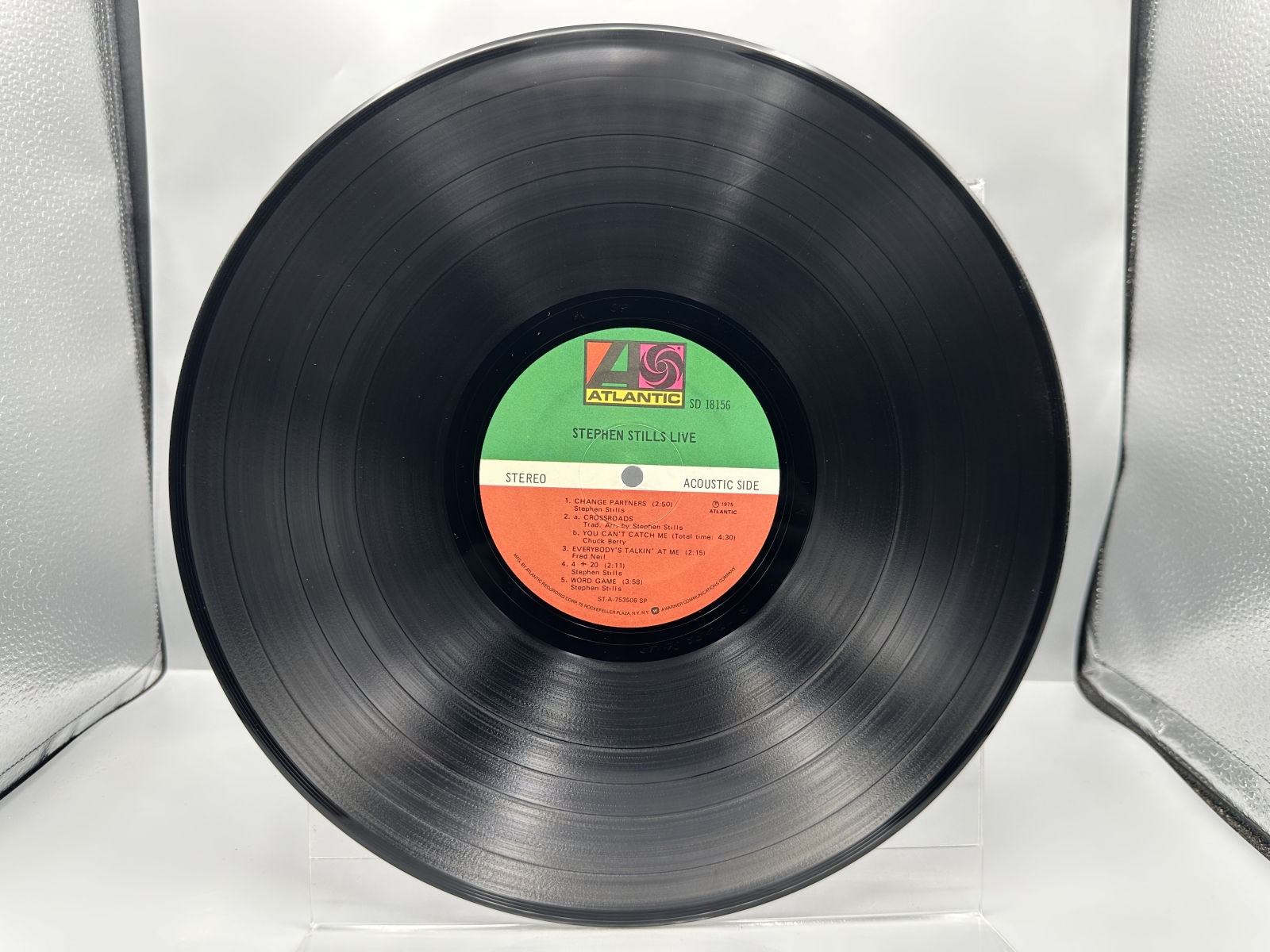 Stephen Stills (3 LP Lot): Stephen Stills Live (1975), promo-notch in cover; Thoroughfare Gap (1978), white label promo, DJ promo sticker on