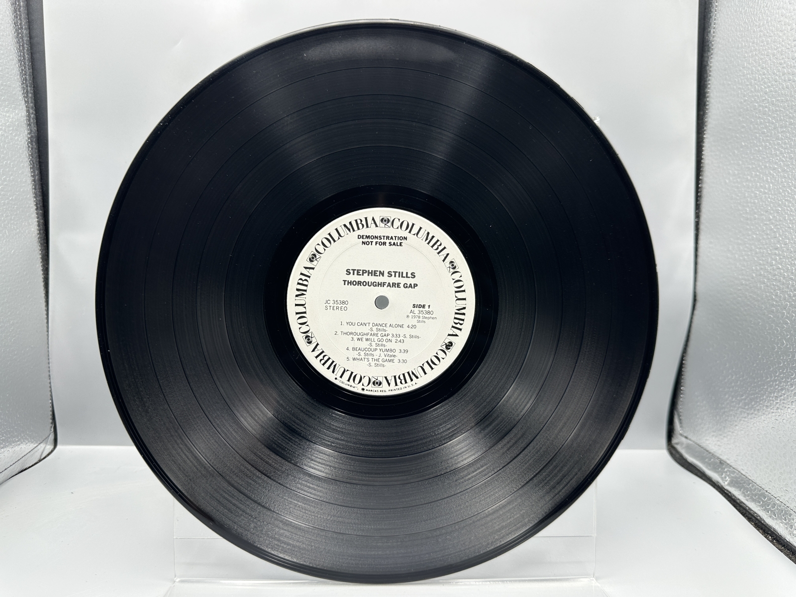 Stephen Stills (3 LP Lot): Stephen Stills Live (1975), promo-notch in cover; Thoroughfare Gap (1978), white label promo, DJ promo sticker on