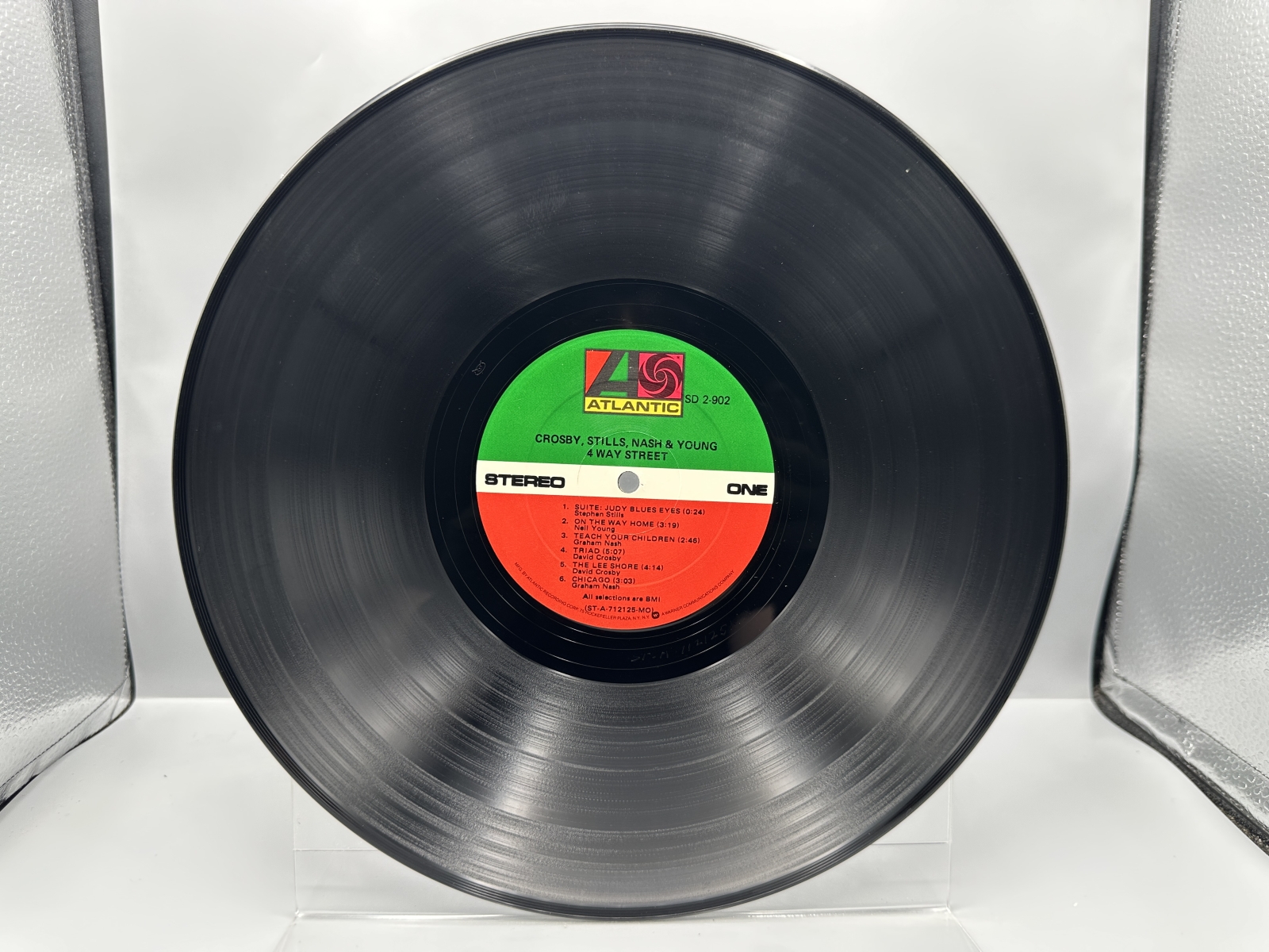Two (2) LP Lot: Crosby, Stills, Nash & Young: 4 Way Street (1971), 2 LPs, gatefold; and The Buffalo Springfield: Retrospective (1969)