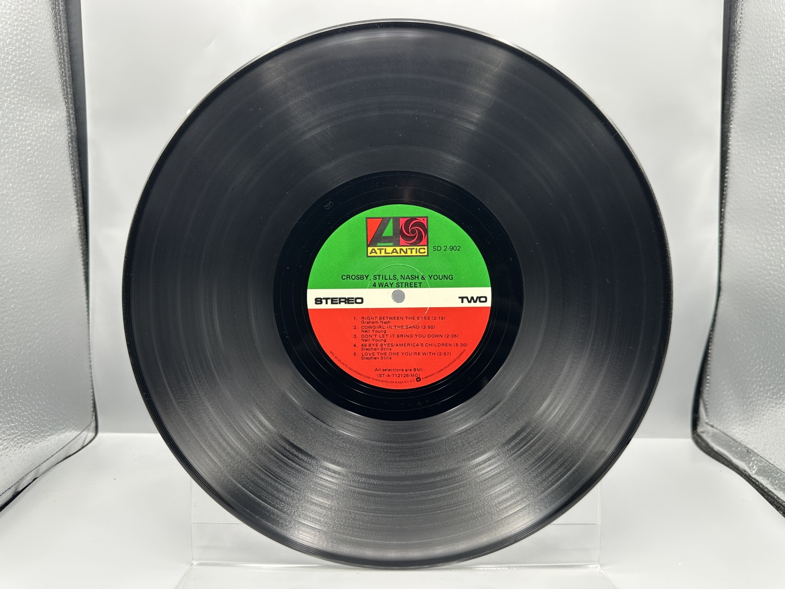 Two (2) LP Lot: Crosby, Stills, Nash & Young: 4 Way Street (1971), 2 LPs, gatefold; and The Buffalo Springfield: Retrospective (1969)