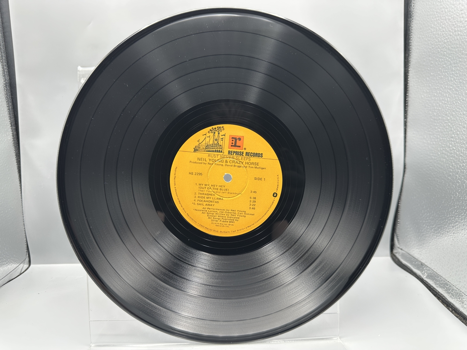 Neil Young & Crazy Horse: Rust Never Sleeps (1979), includes lyric insert