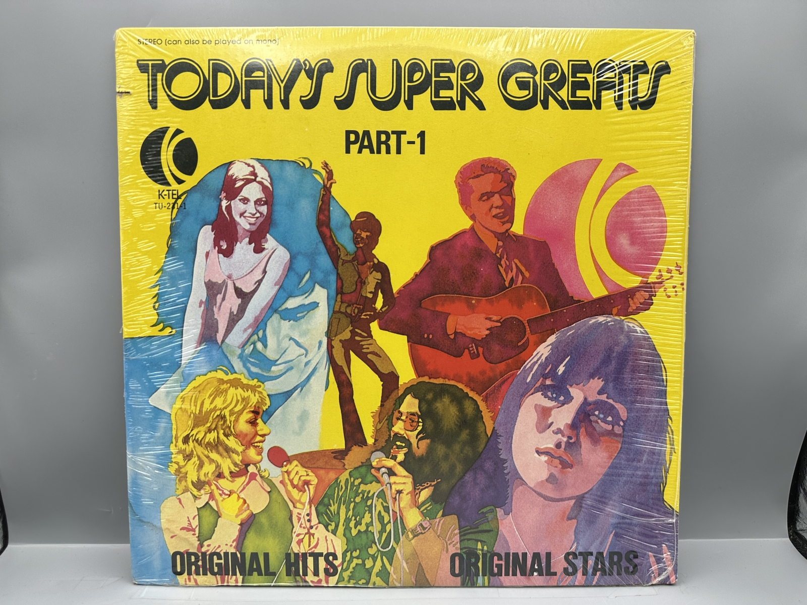 SEALED - Three (3) LP Lot: Today's Super Greats - Part 1 (1974); Part 2 (1974); and Part 3 (1974). Original Hits/Original Stars K-TEL compil