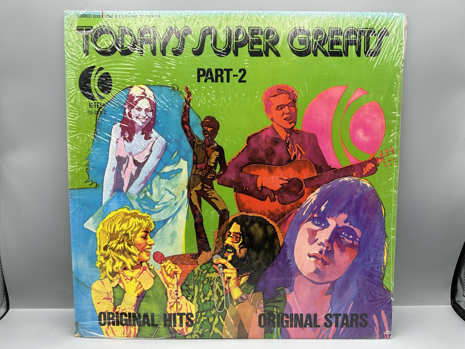 SEALED - Three (3) LP Lot: Today's Super Greats - Part 1 (1974); Part 2 (1974); and Part 3 (1974). Original Hits/Original Stars K-TEL compil