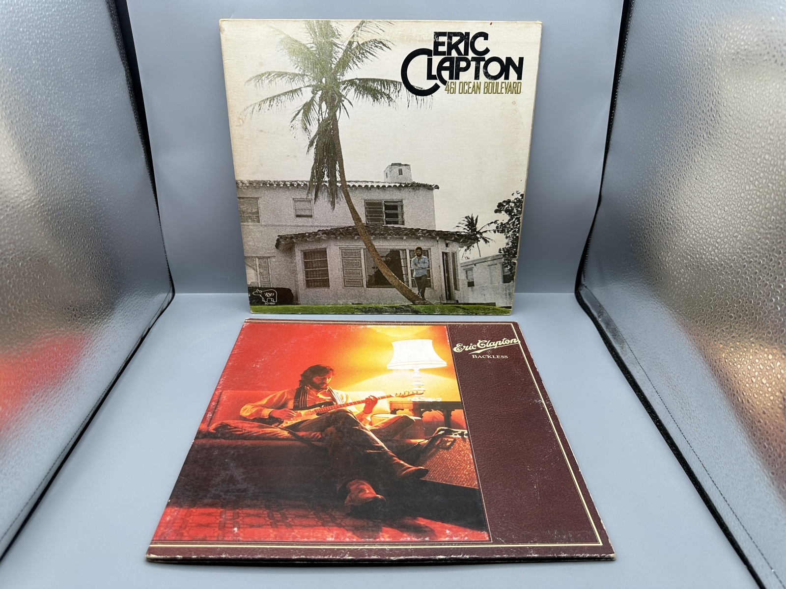 Eric Clapton (2 LP Lot): 461 Ocean Boulevard (1974), gatefold; and Backless (1978), gatefold