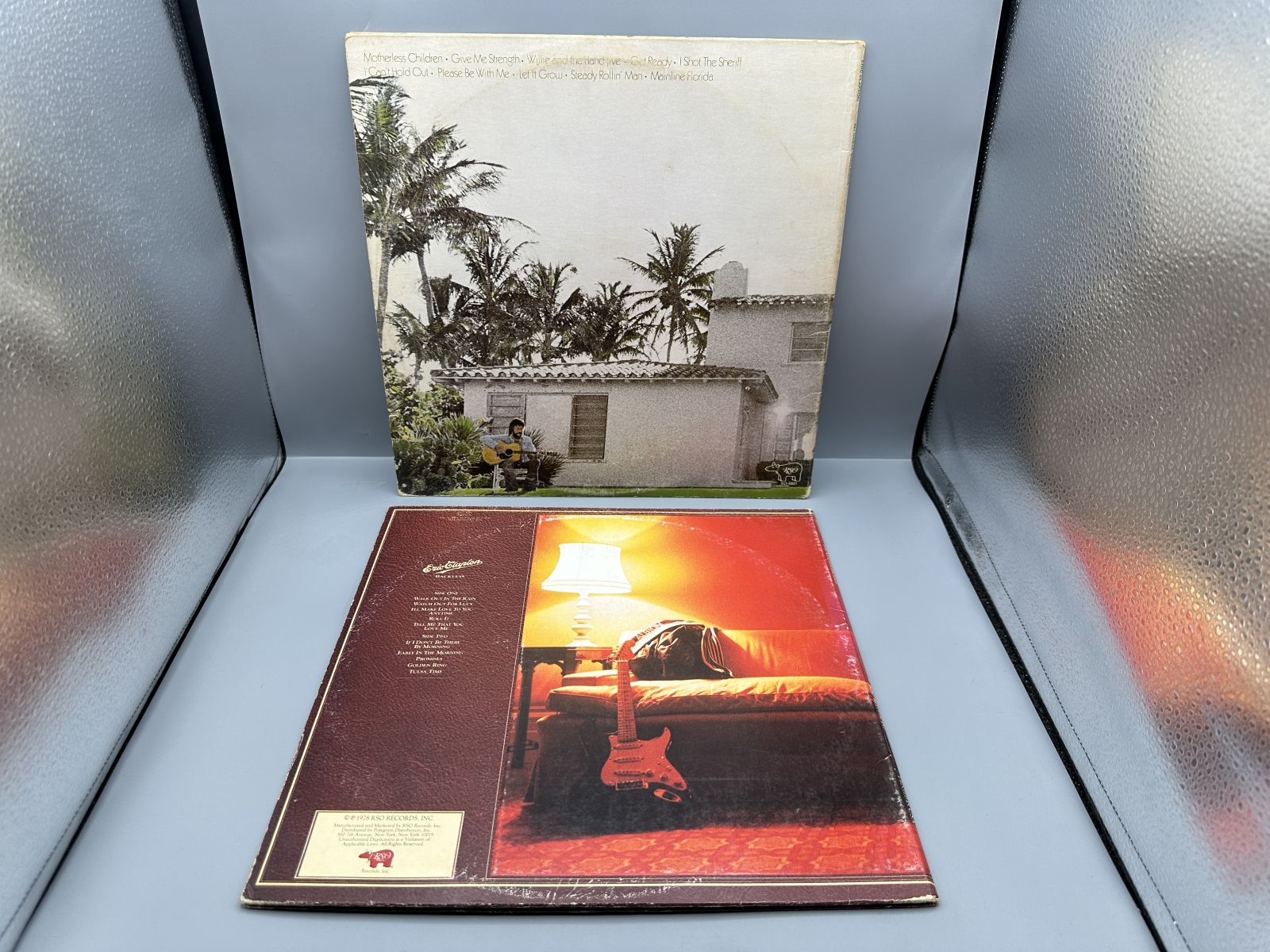 Eric Clapton (2 LP Lot): 461 Ocean Boulevard (1974), gatefold; and Backless (1978), gatefold