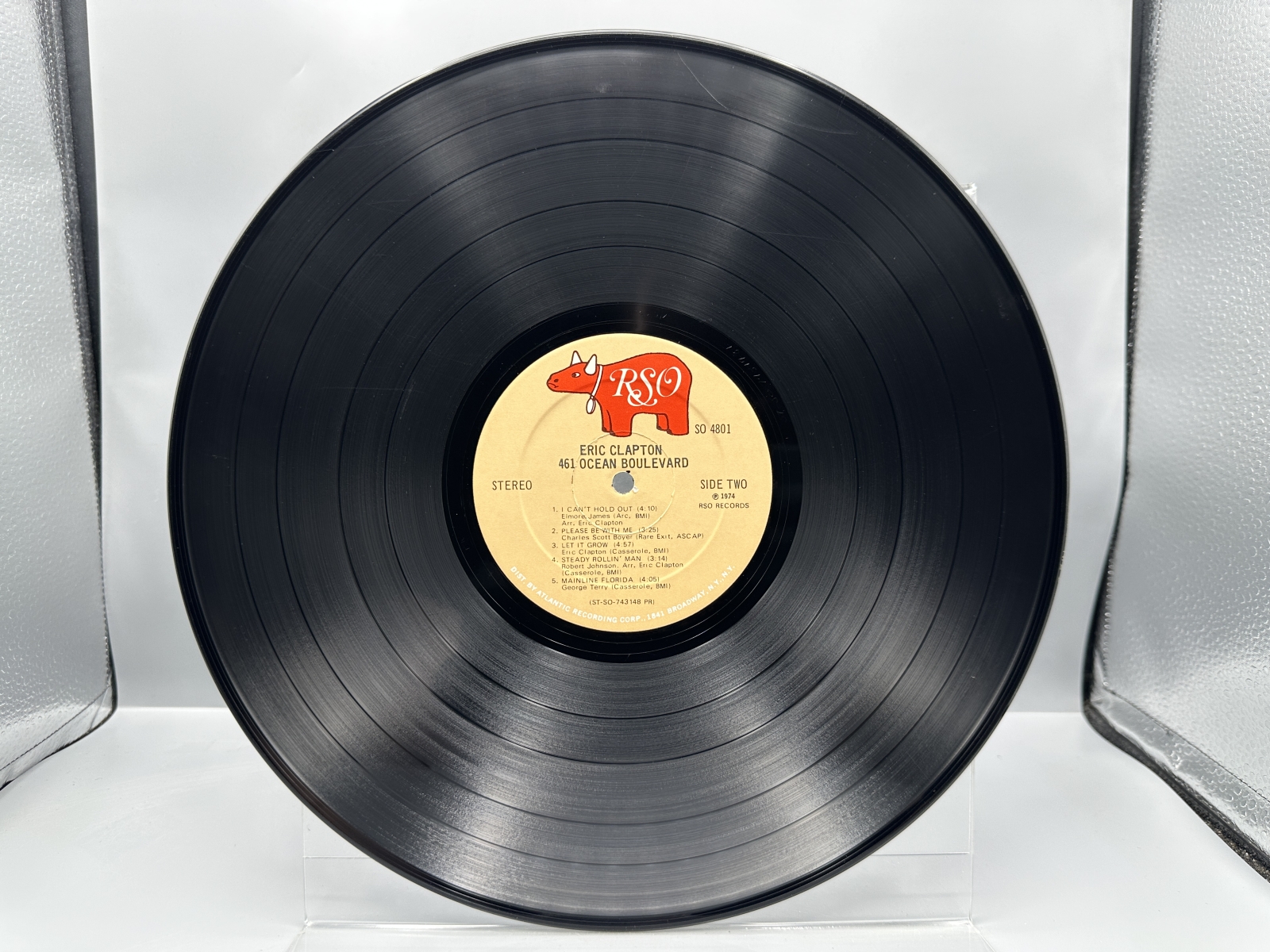 Eric Clapton (2 LP Lot): 461 Ocean Boulevard (1974), gatefold; and Backless (1978), gatefold