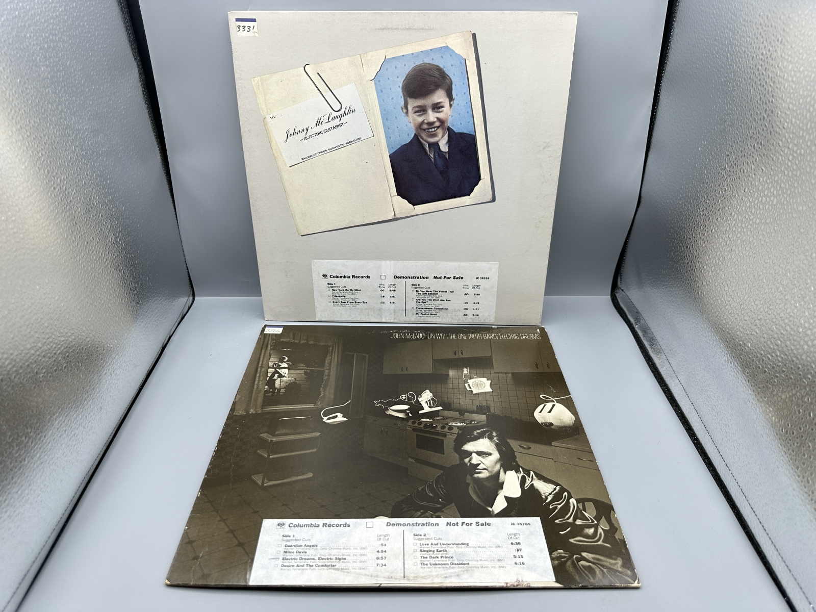 John McLaughlin (2 LP Lot): Johnny McLaughlin - Electric Guitarist (1978), gatefold; and John McLaughlin With The One Truth Band/Electric Dr