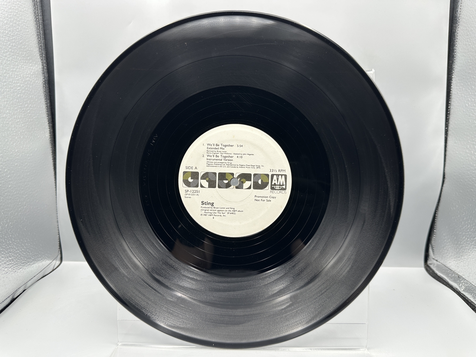 Sting (2 Record Lot): Be Still My Beating Heart (1987) and We'll Be Together/Conversation With A Dog (1987). Both records are 12-inch 33 1/3
