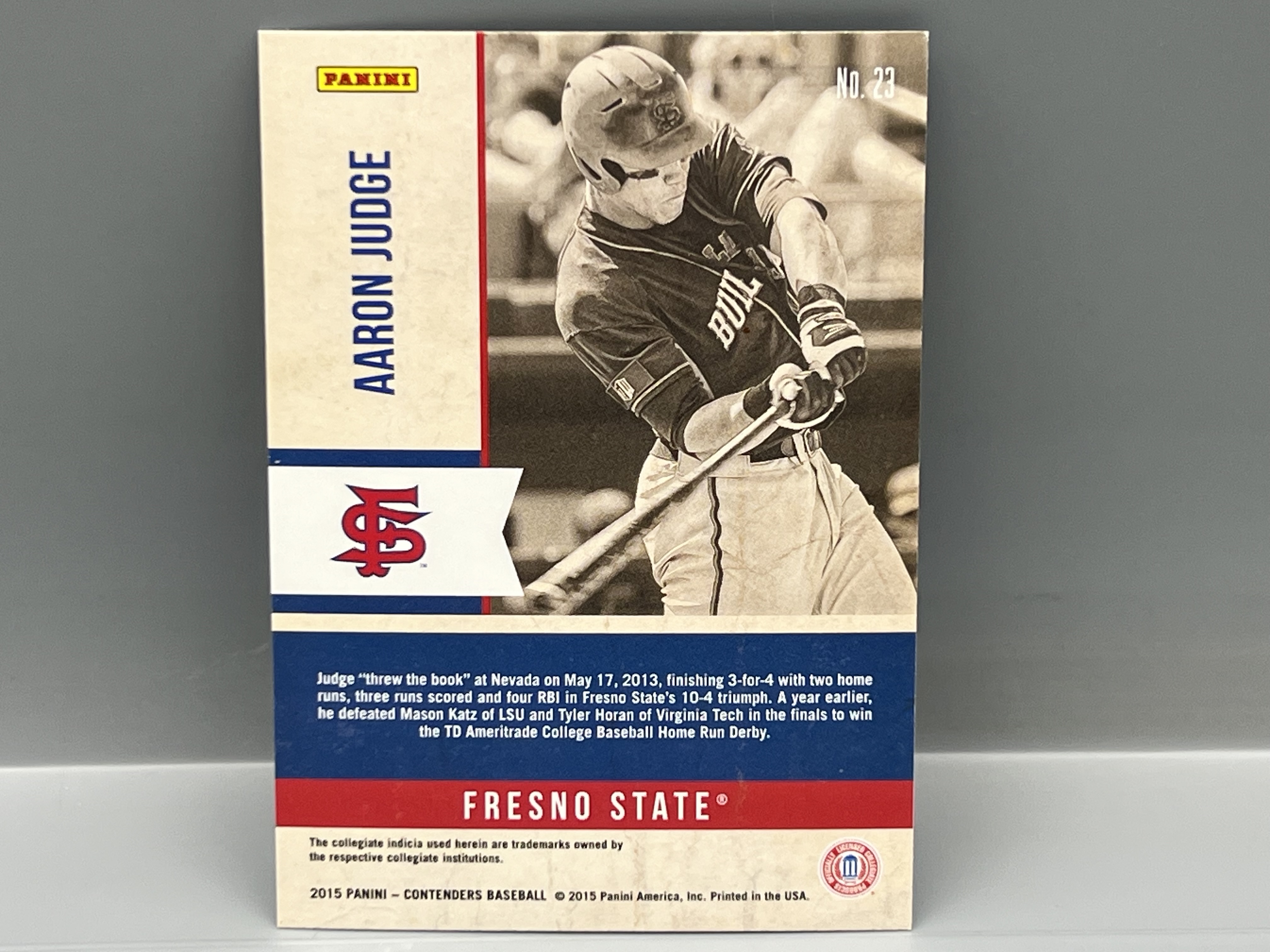2015 Panini Contenders Old School Colors Complete Insert Set & School Colors Complete Insert Set - 99 Cards - Aaron Judge Prospect/RC