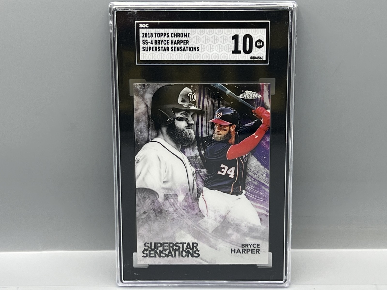 2018 Topps Chrome Bryce Harper Superstar Sensations #SS-4 SGC Gem Mint 10