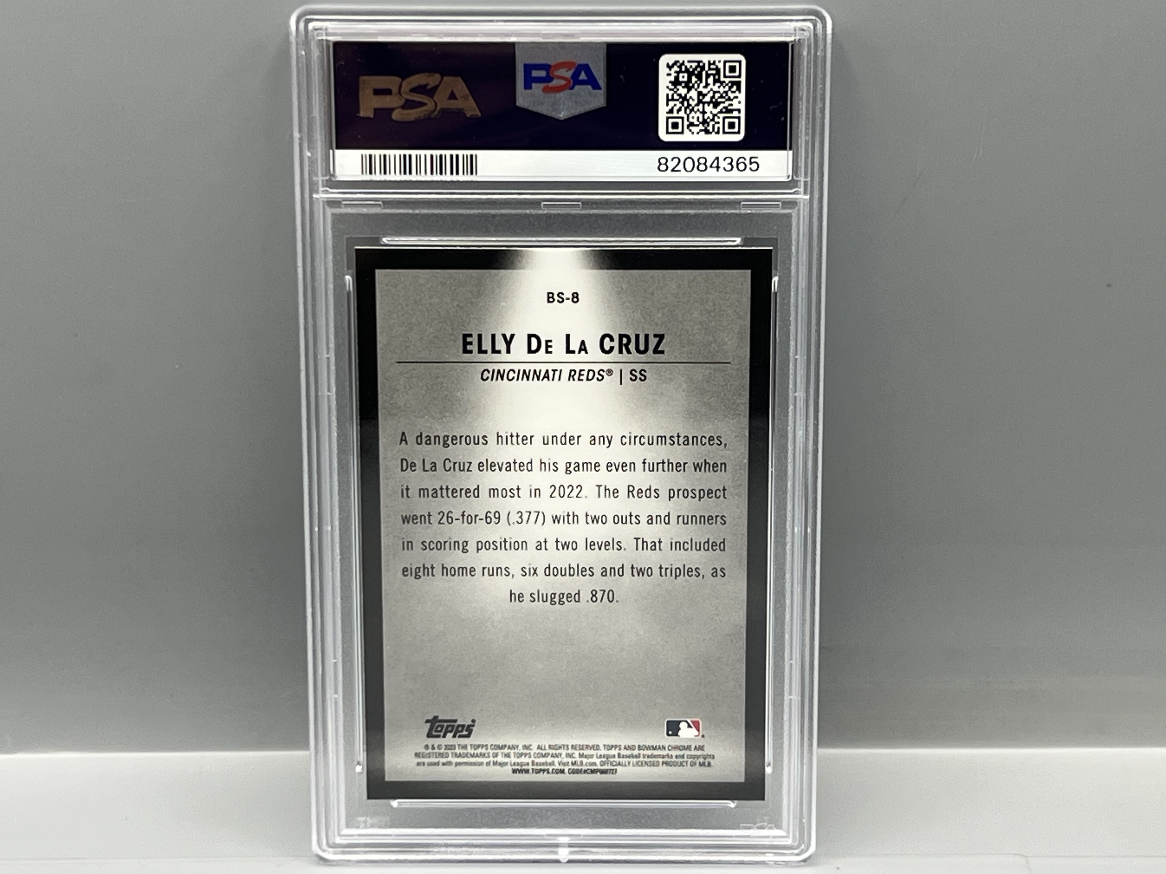 2023 Bowman Elly De La Cruz Spotlights Prospect/RC #BS8 PSA Gem Mint 10