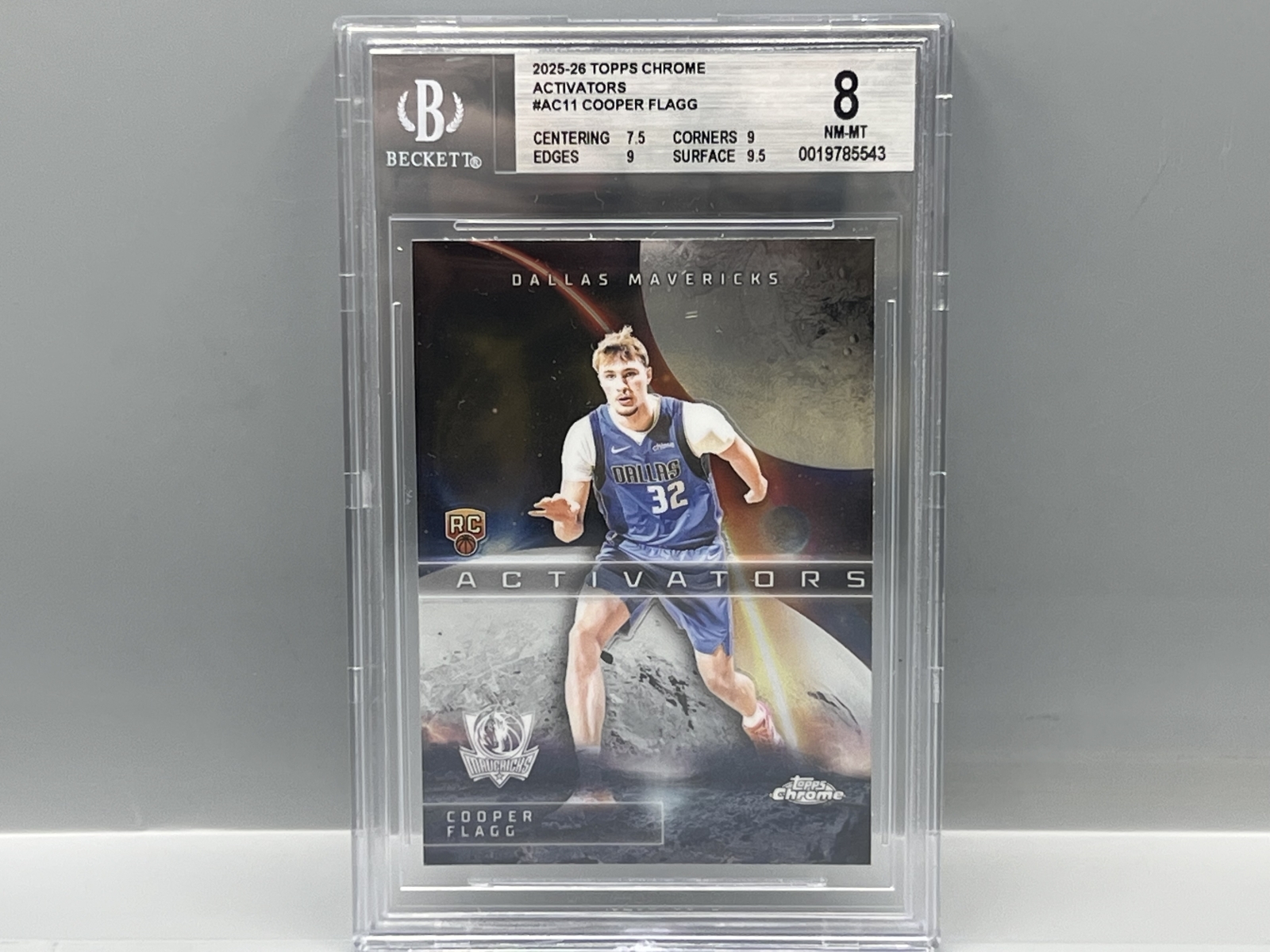 2025-26 Topps Chrome Cooper Flagg Activators RC #AC11 BGS NM-MT 8