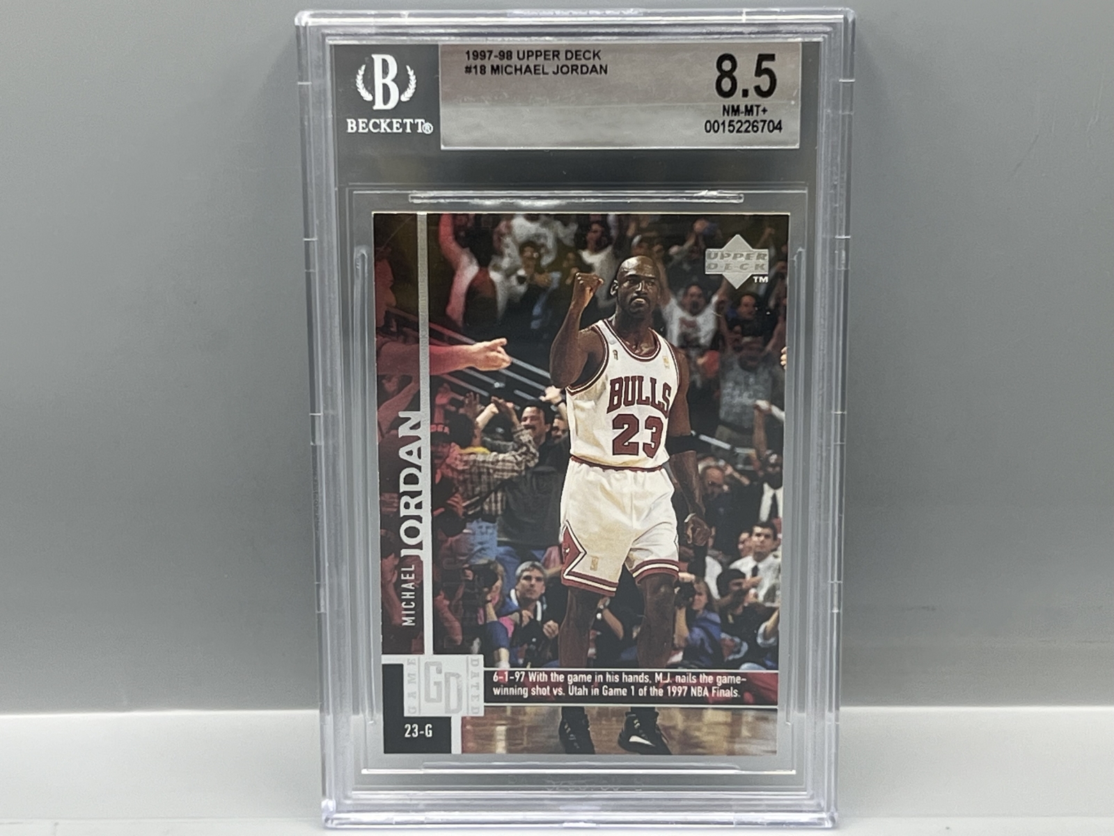 1997-98 Upper Deck Michael Jordan #18 BGS NM-MT+ 8.5