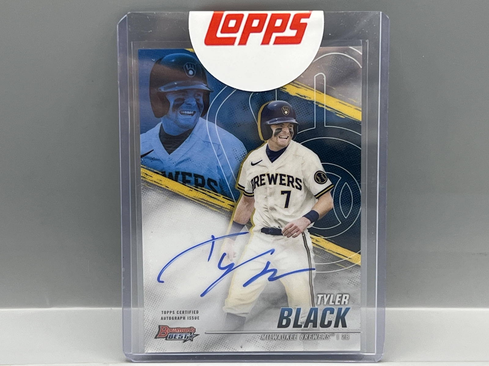 2021 Bowman's Best Tyler Black On Card Prospect Refractor Auto - Sealed From Topps