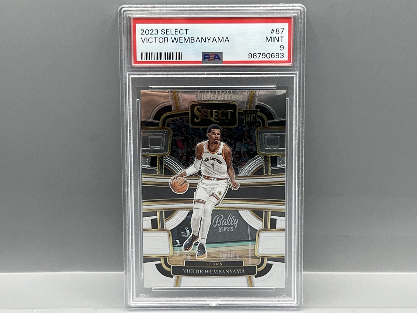 2023 Panini Select Victor Wembanyama RC #87 PSA Mint 9