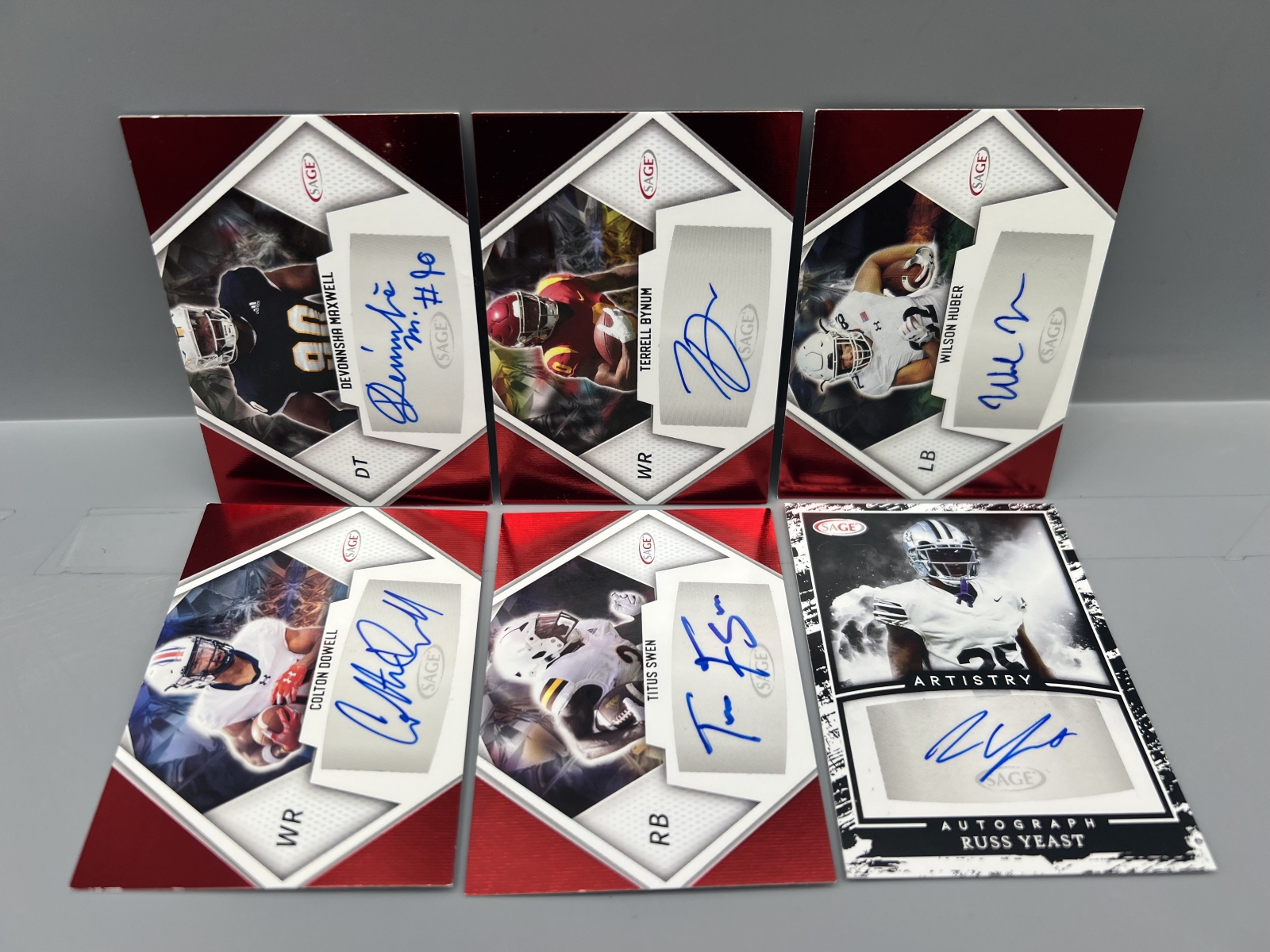 (6) Assorted Sage Football Pack Pulled RC Autos