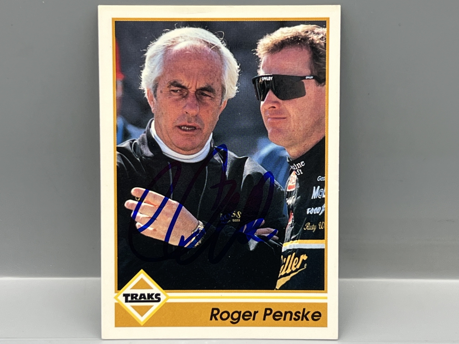 1992 Traks Racing Roger Penske In Person Auto - No COA
