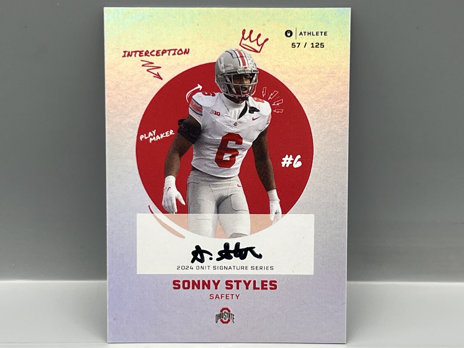 2024 Onit Ohio State NIL Sonny Styles Prospect/RC Auto #/125