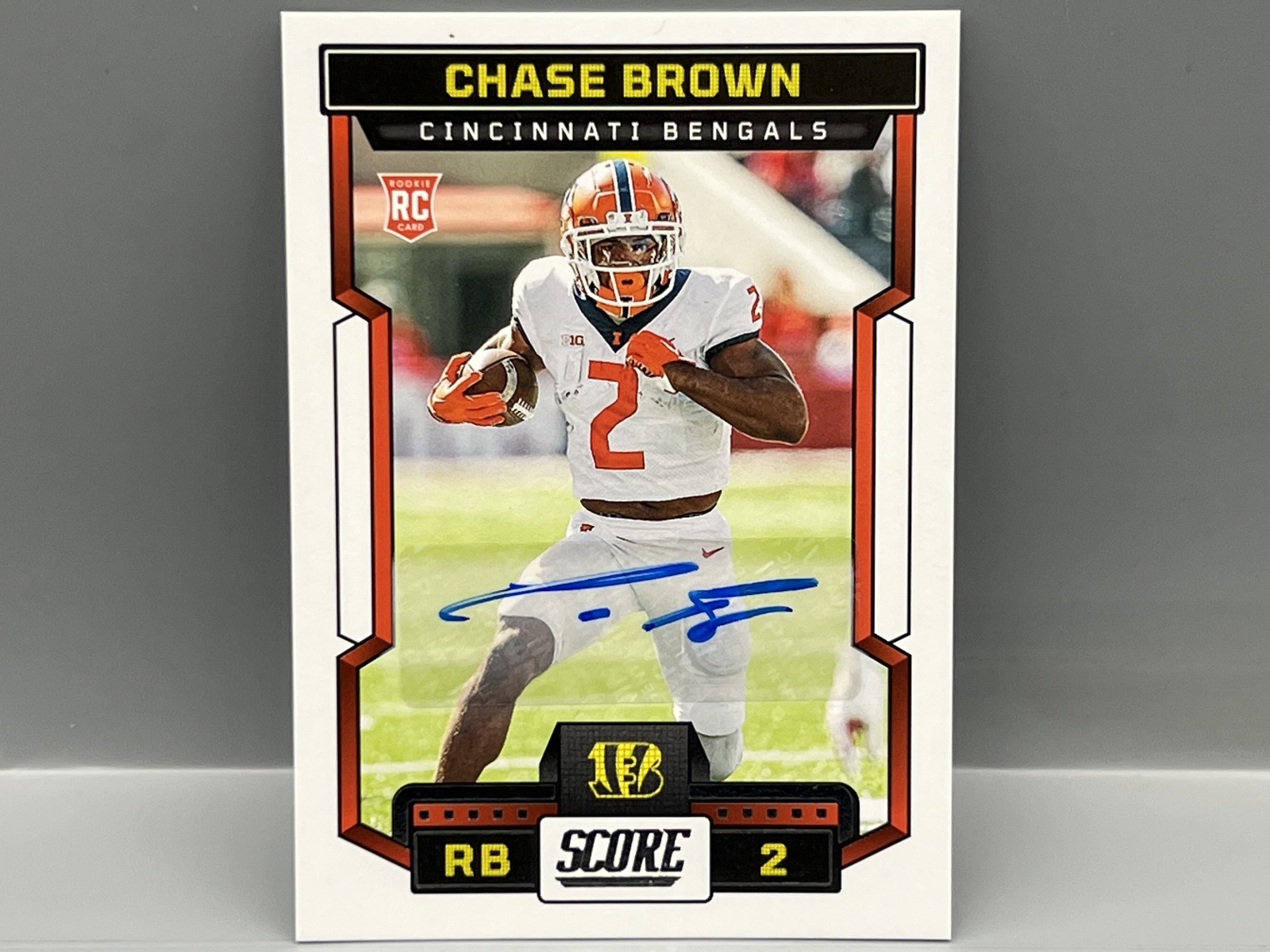 2023 Panini Score Chase Brown RC Auto #323