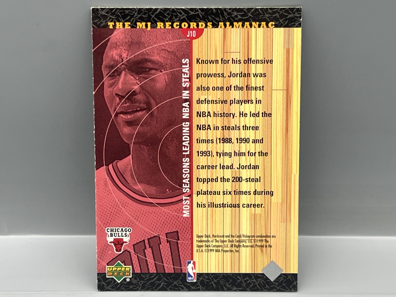 1999 Upper Deck Michael Jordan The MJ Records Almanac #J10
