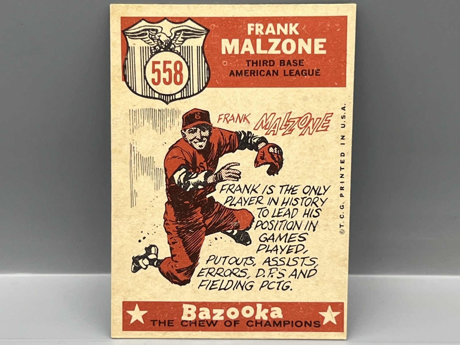 1959 Topps Frank Malzone All Star #558