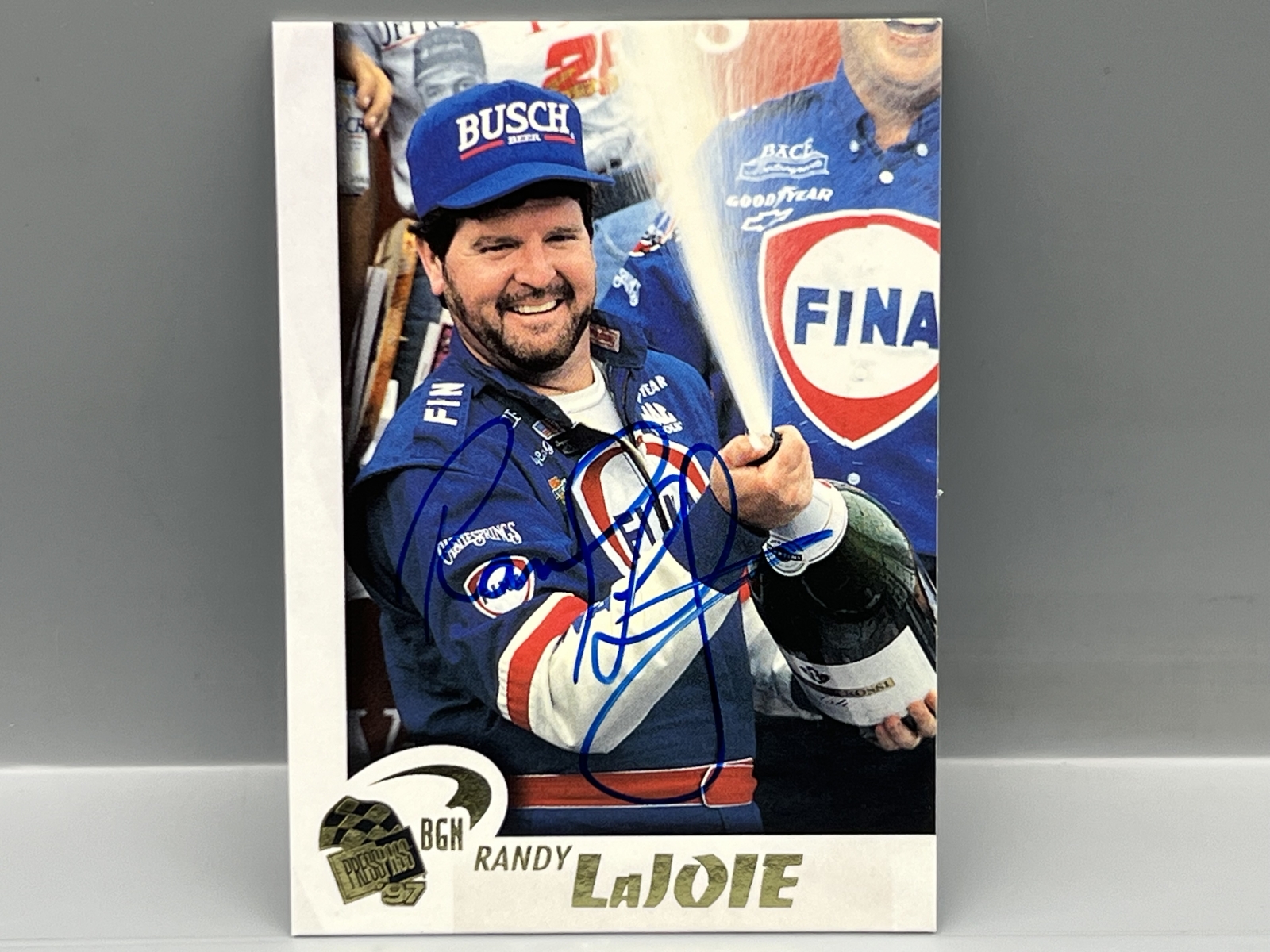 1997 Press Pass Racing Randy Lajoie Pack Pulled Auto #33