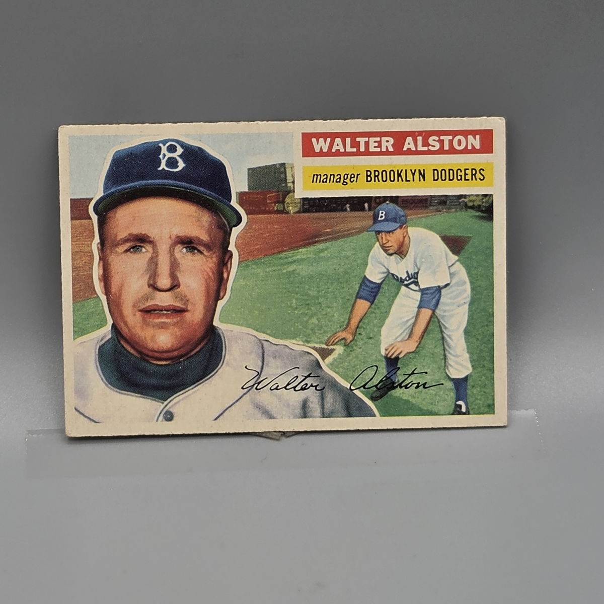 1956 Topps Walt Alston RC #8 HOF
