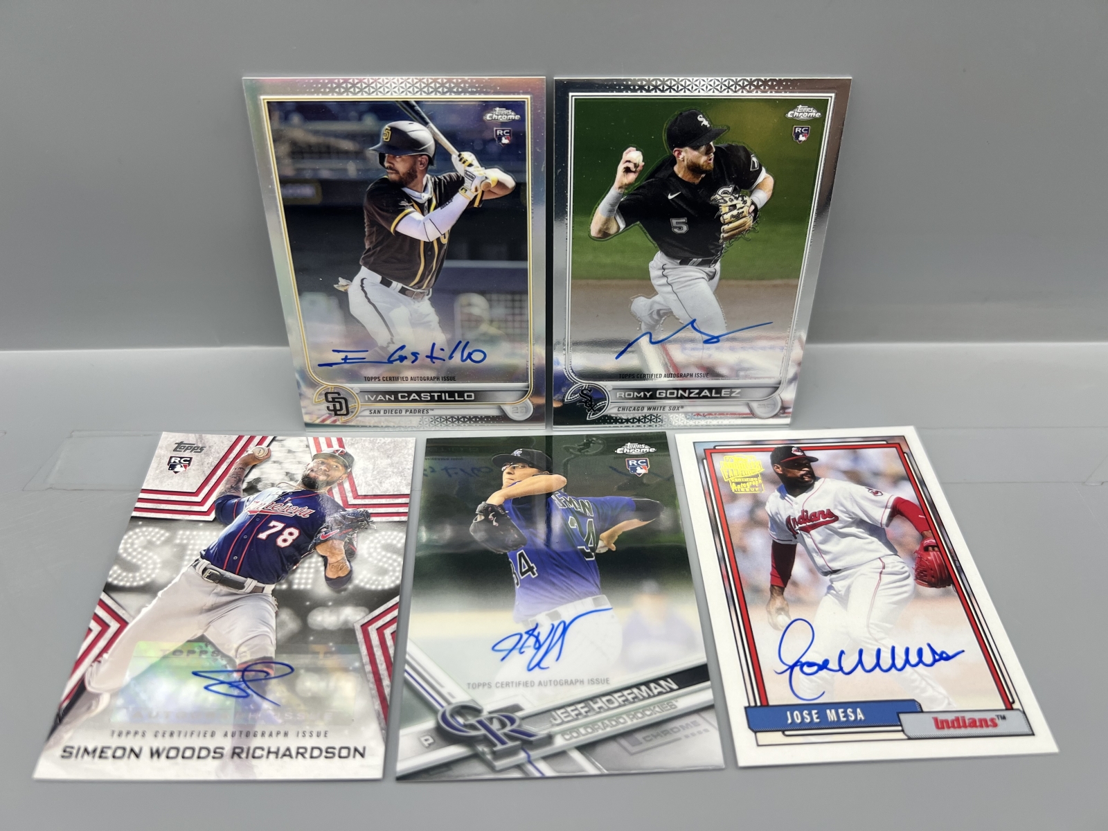 (5) Assorted Baseball Pack Pulled Autos