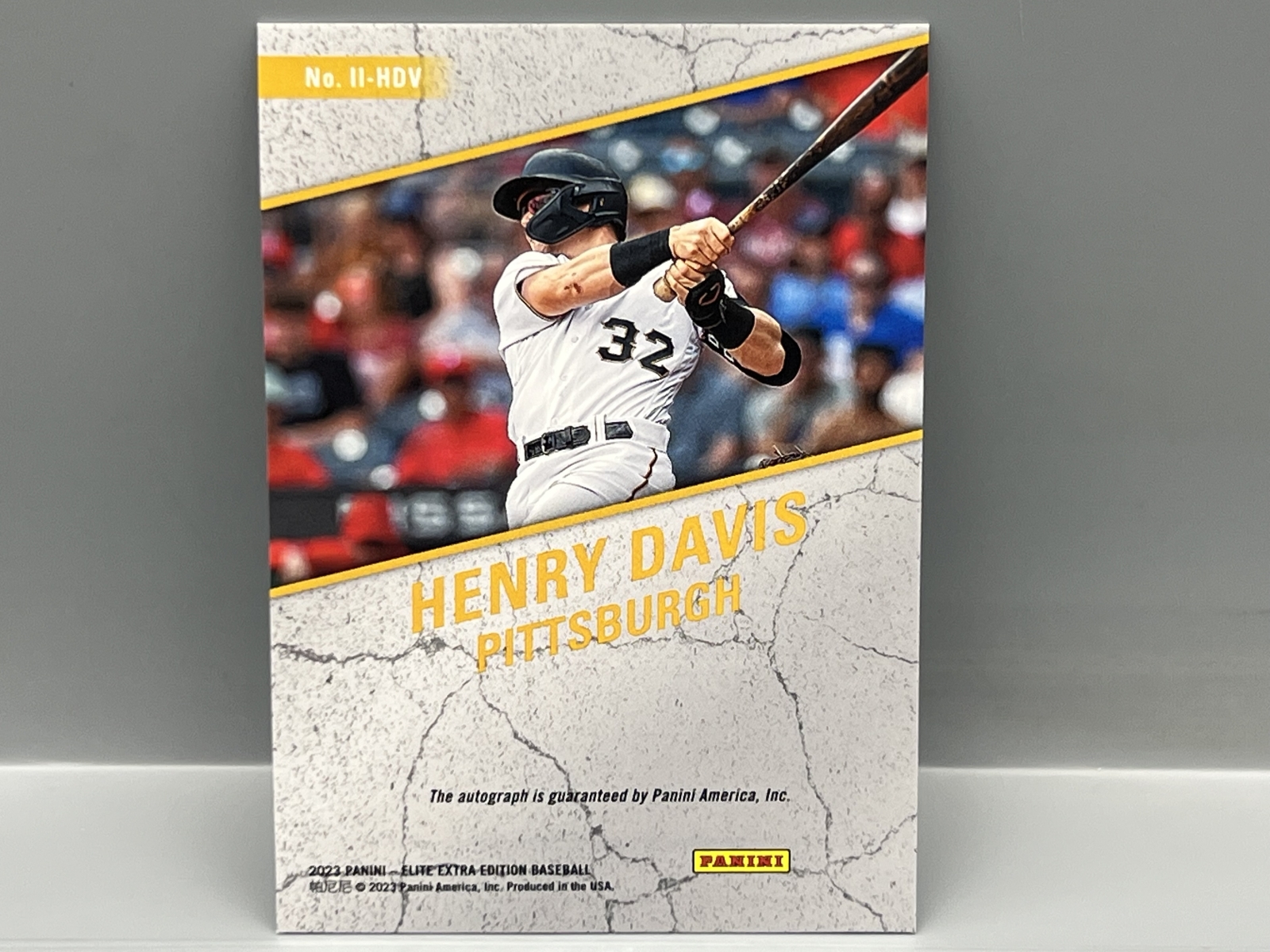 2023 Panini Elite Extra Edition Henry Davis Impact Impressions Prospect/RC Auto