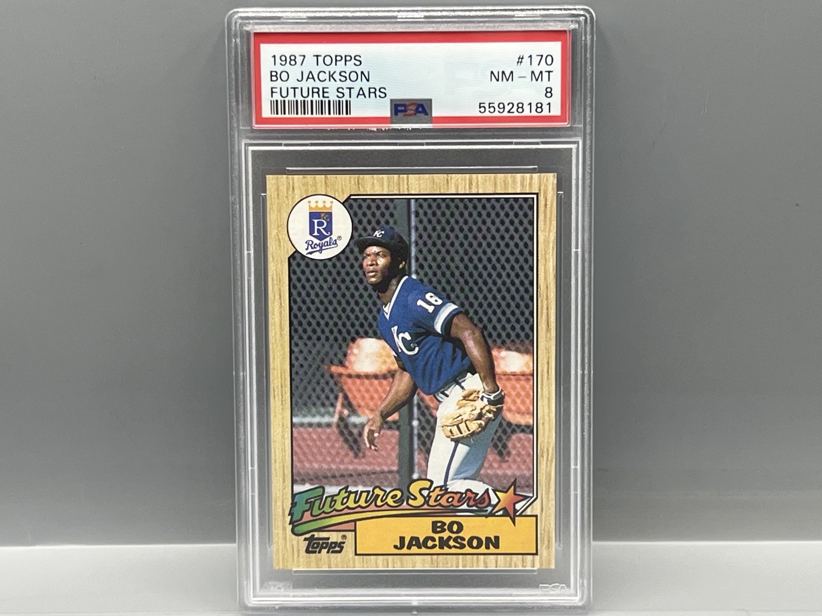 1987 Topps Bo Jackson RC #170 PSA NM-MT 8