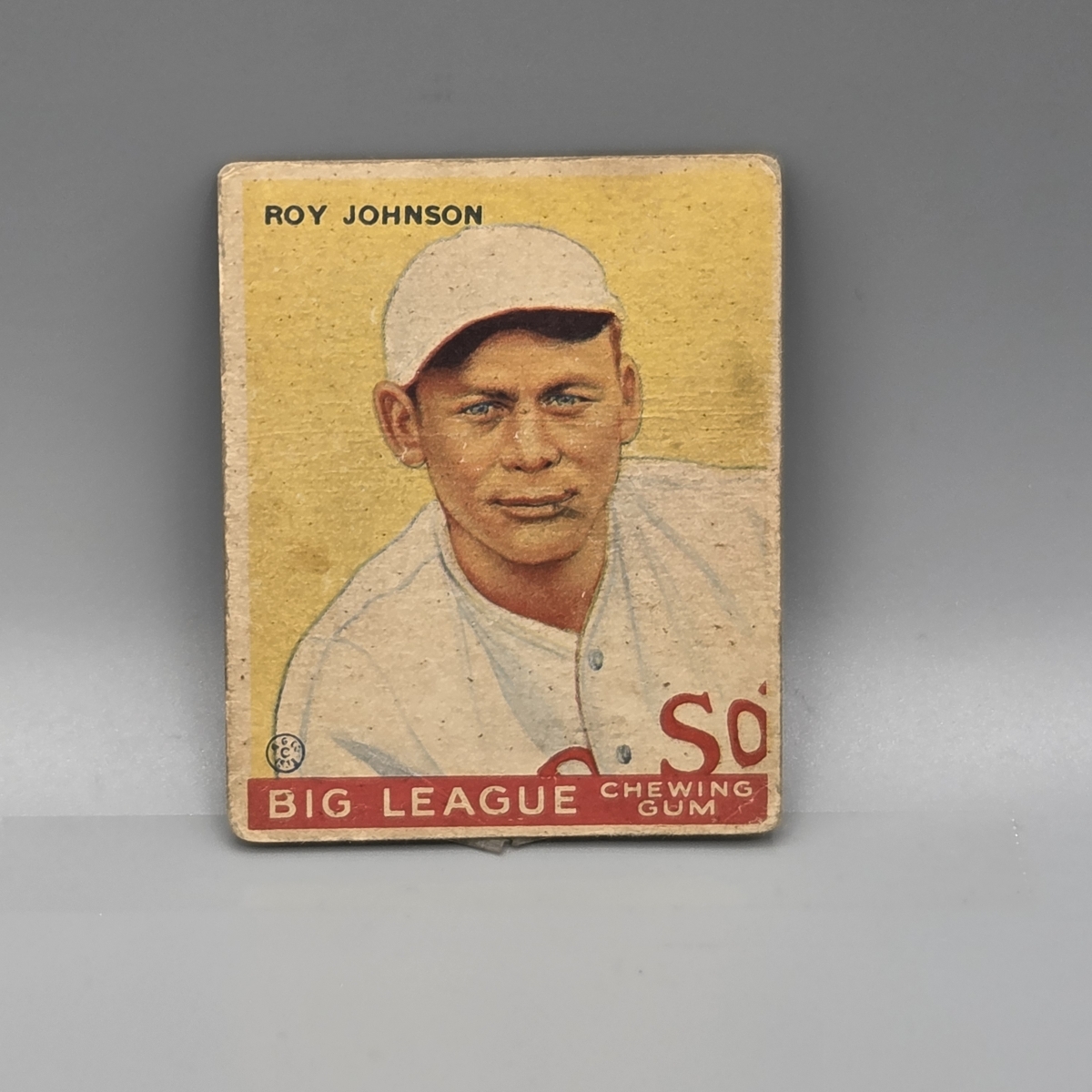 1933 Goudey Roy Johnson #8 Tougher Low Number