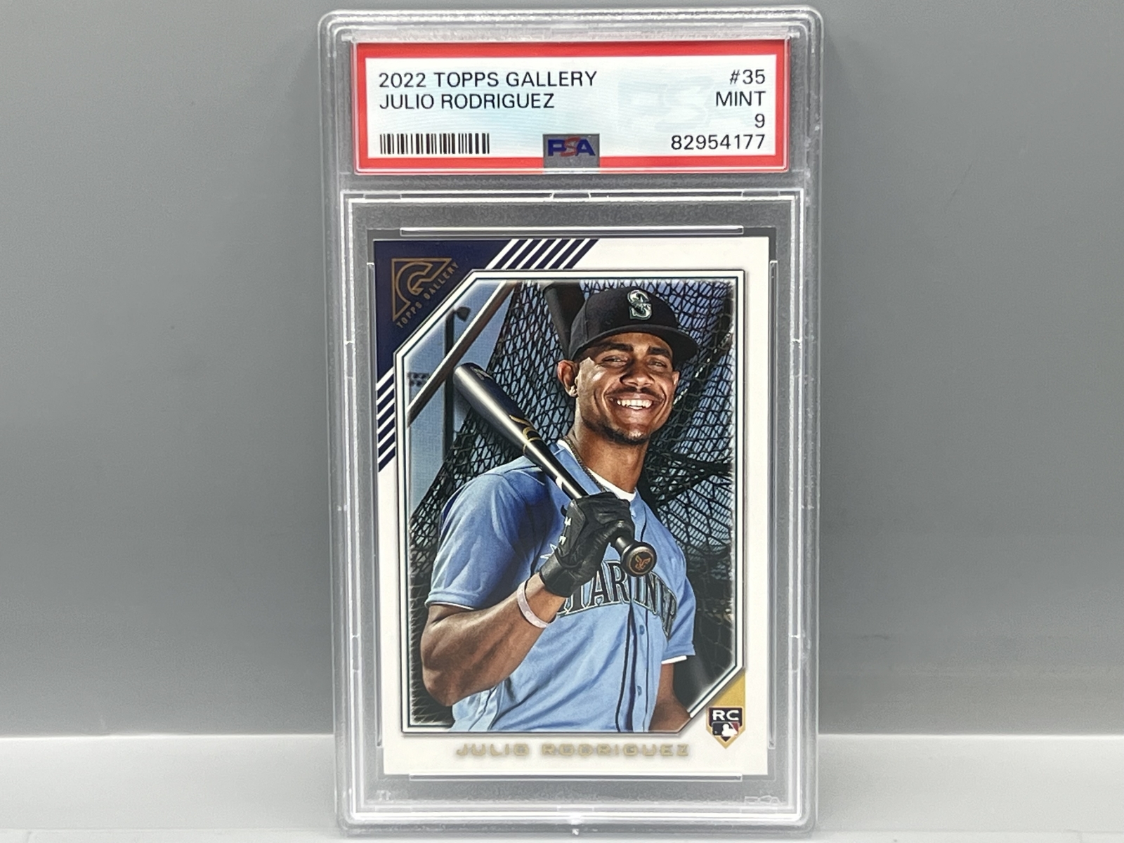 2022 Topps Gallery Julio Rodriguez RC #35 PSA Mint 9