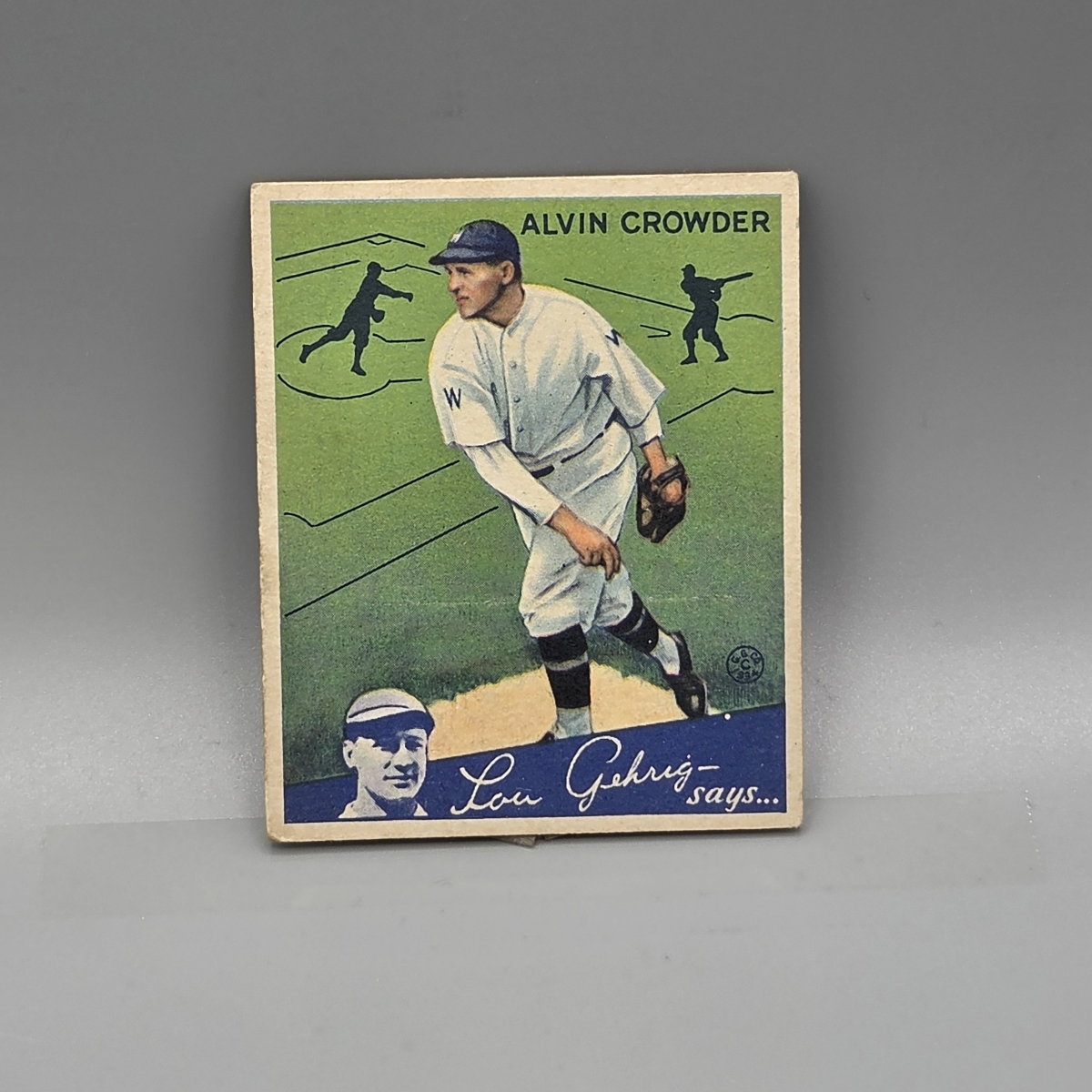 1934 Goudey Alvin Crowder #15 Nice Centering