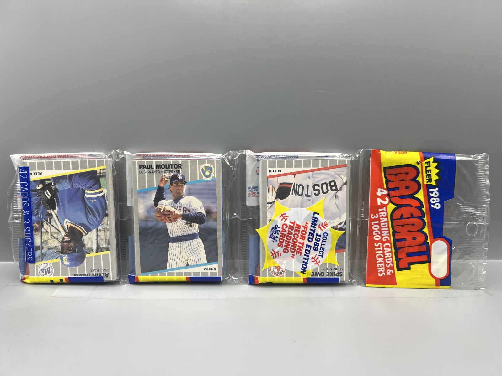 1989 Fleer Baseball Factory Sealed Rack Pack - Possible Ken Griffey Jr RC, Billy Ripkens