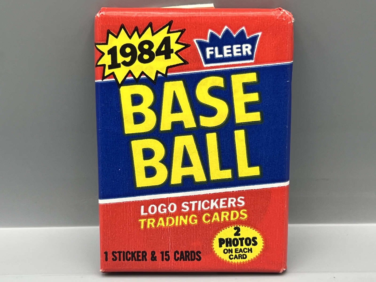1984 Fleer Baseball Wax Pack - Appears Taped On Back Seal - Unknown If Still Sealed Or Opened