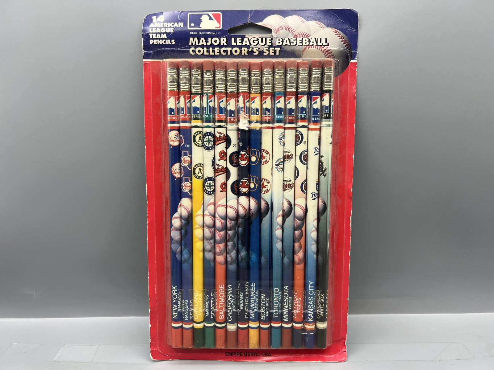 1993 MLB Baseball Sealed Collector's Series Pencil Set