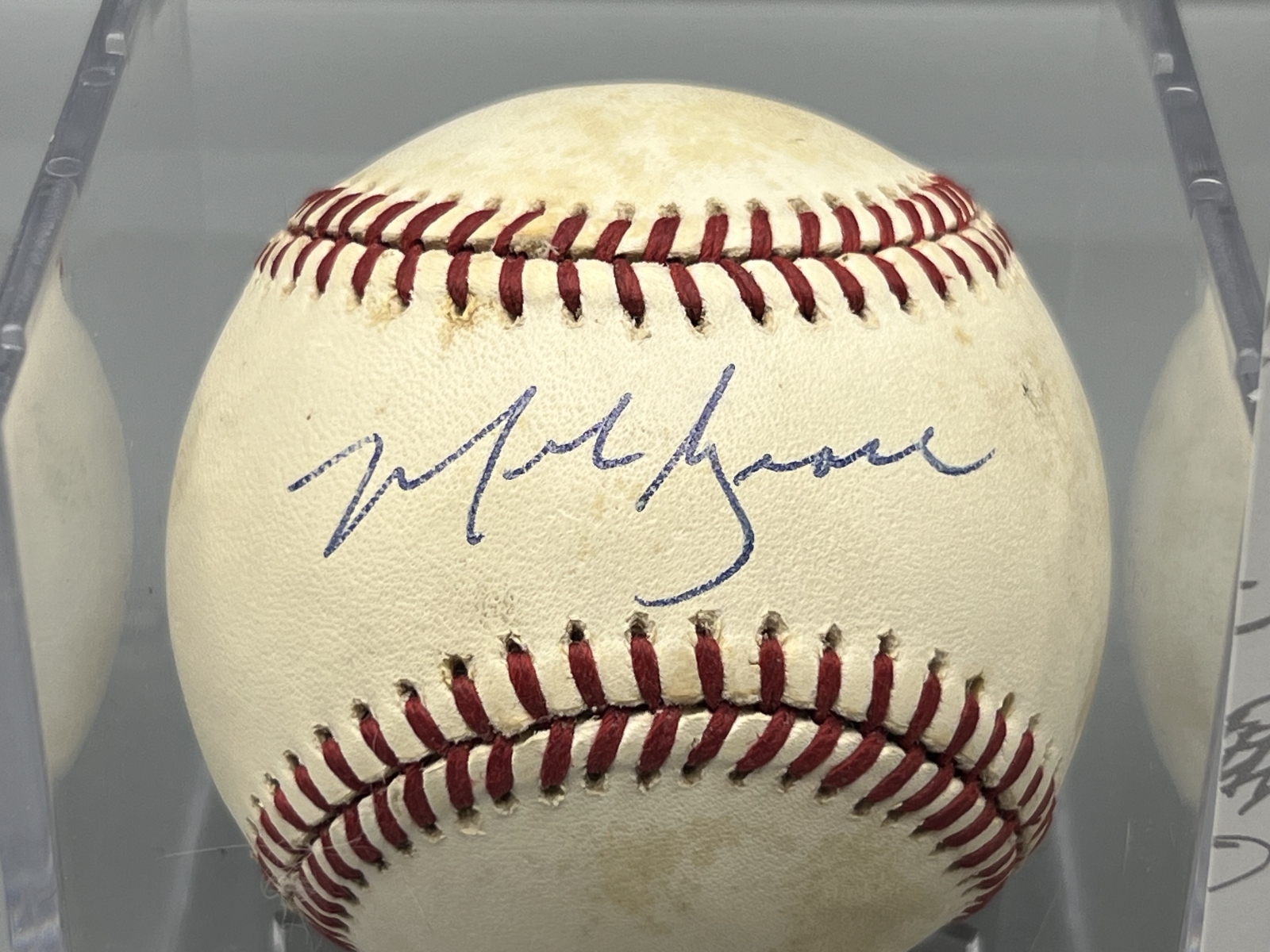 Mark Grace Official National League Autographed Baseball W/ JSA COA - Bart Giamatti Baseball