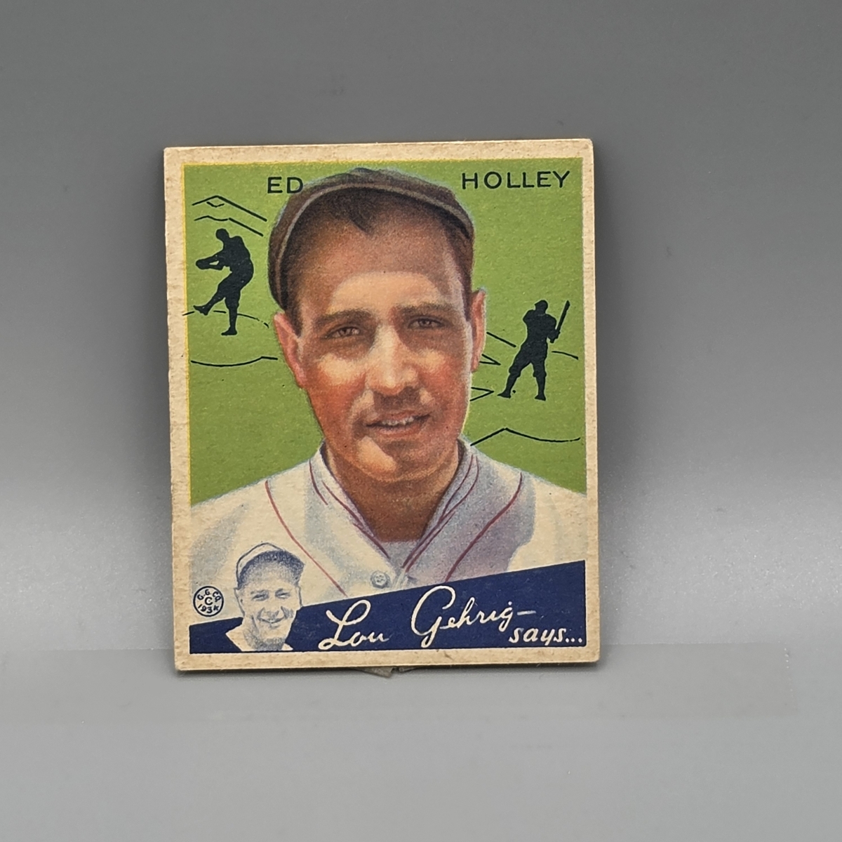 1934 Goudey Ed Holley #55