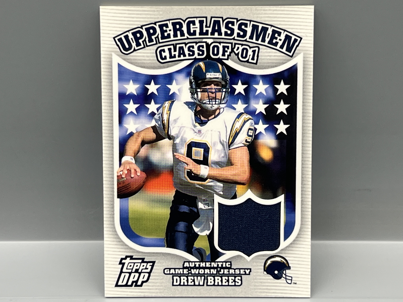 2006 Topps Draft Picks & Prospects Drew Brees Game Worn Jersey Relic