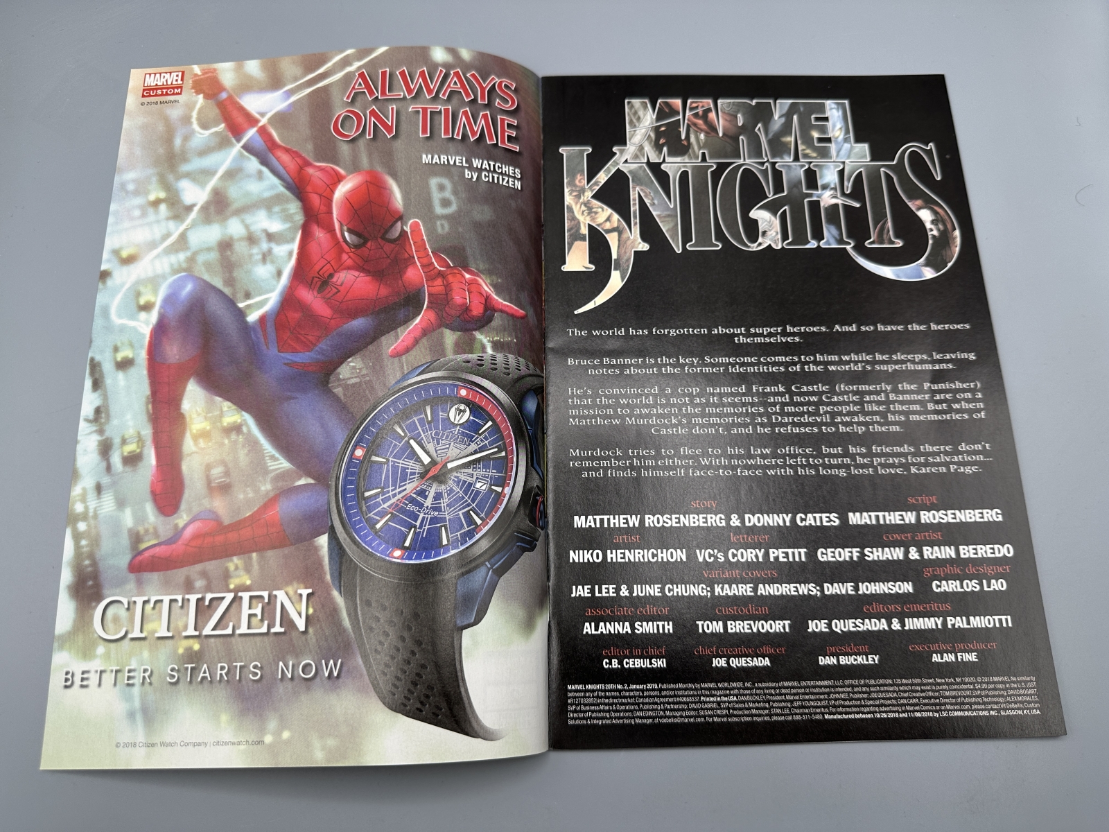 Marvel Comics Marvel Knights 20th #2 (2019) - Jae Lee 1:25 Incentive Variant Cover - Matthew Rosenberg & Donny Cates story